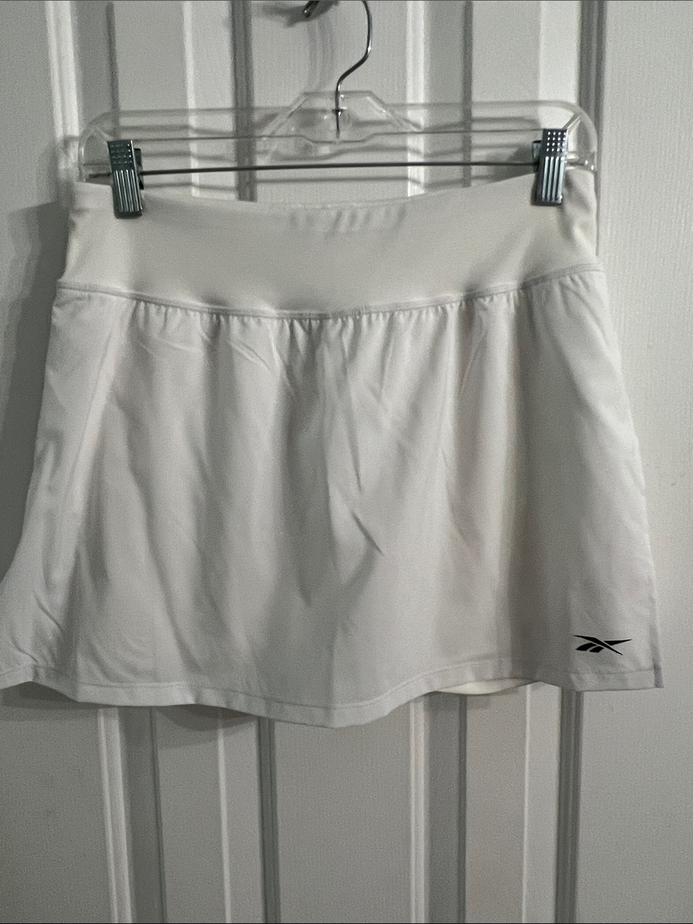 Reebok White Athletic Tennis Skort with Built-In Liner